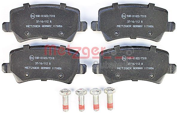 METZGER 1170056 GREENPARTS Bremsbelagsatz, Scheibenbremse